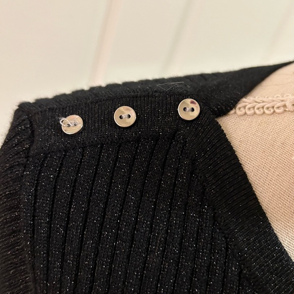 Lane Bryant Ribbed 3/4 sleeve sweater with silver sparkles. SZ 18, NWOT - Picture 6 of 8